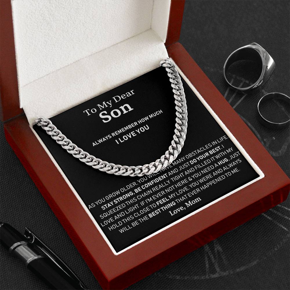 To My Amazing Son - Love You Always And Forever - Cuban Link Chain Necklace