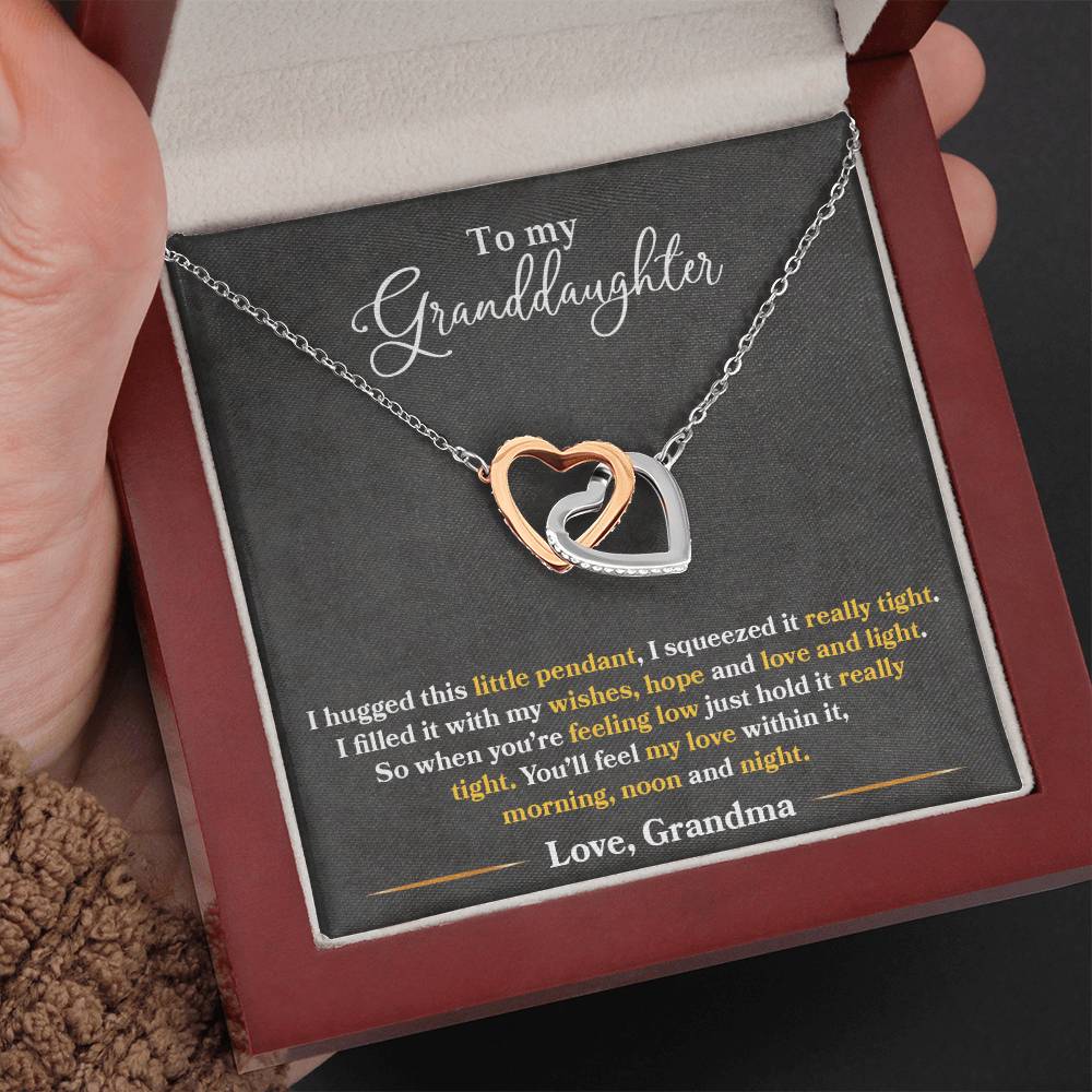 To My Granddaughter - I Love You Always And Forever - Love Knot Necklace